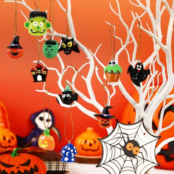 36PCS Mini Resin Halloween Ornaments Hanging Ornaments‎ for Tree Decorations - Picture 7 of 7